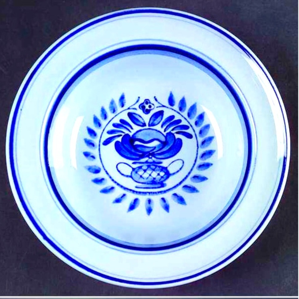 BLUE ROSE ARABIA 🔥4 BOWLS SET OF 4 handpainted FINLAND